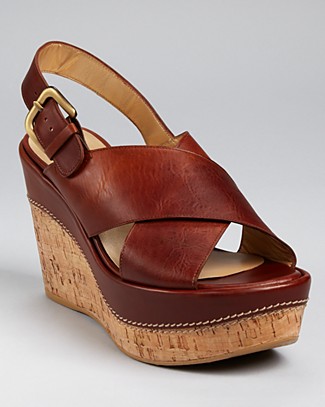 Stuart Weitzman Wedges - Exhale Cross Mid Wedges | Bloomingdale's