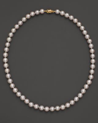 Tara Pearls Akoya 7.5mm Cultured Pearl Strand Necklace, 18