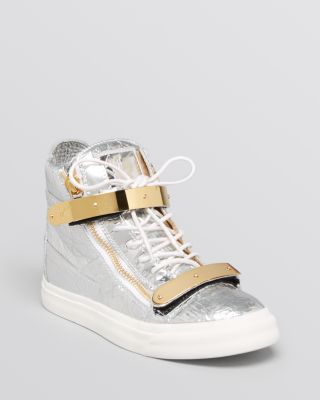 Giuseppe Zanotti Lace Up High Top Sneakers - May London