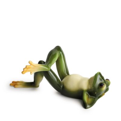 Franz Collection Amphibia Frog Lying on Back Figurine