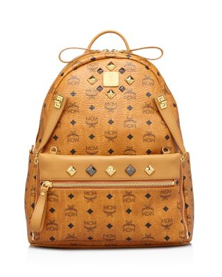 MCM Backpack - Stark Medium Dual Pocket Sprinkle Stud