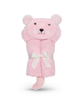 Elegant Baby Infant Girls' Bear Bath Wrap - One Size