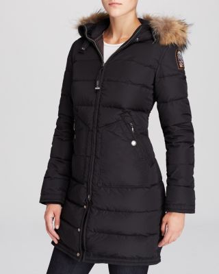 Parajumpers Light Long Bear Coat with Fur Hood