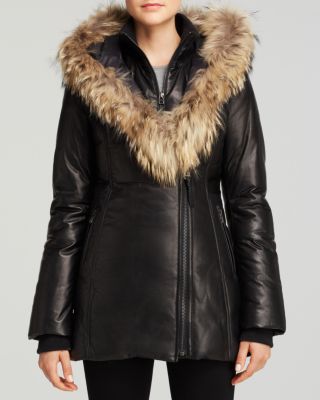 Mackage Ingrid Leather Down Coat