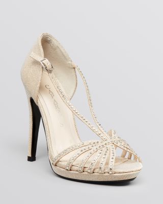 Caparros Platform Evening Sandals - Precious High High Heel