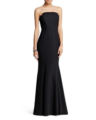 Jill Jill Stuart Deco Neckline Strapless Gown