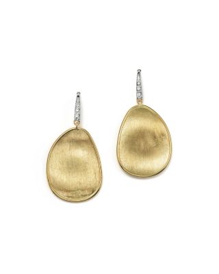 Marco Bicego Marco Bicego 18K Yellow Gold and Diamond Lunaria Drop Earrings