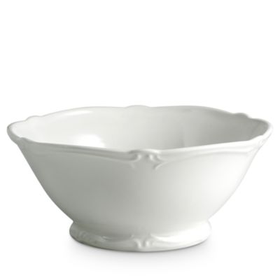 Gien France Rocaille White Vegetable Bowl