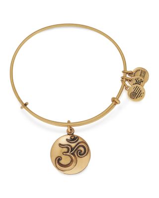 Alex and Ani Om III Expandable Wire Bangle