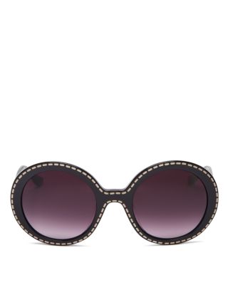 Moschino Whip Stitch Oversized Sunglasses, 54mm