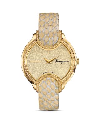 Salvatore Ferragamo Icon Watch with Diamonds, 38mm