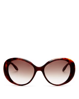 Moschino Scattered Logo Oval Sunglasses, 56mm