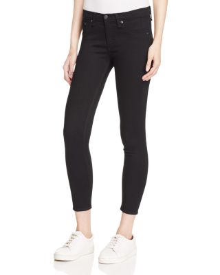 RAG & BONE RAG & BONE/JEAN MID RISE CAPRI JEANS IN NERO,W1526K060NER