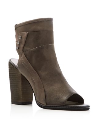 Dolce Vita Niki Open Toe Zip Up Booties