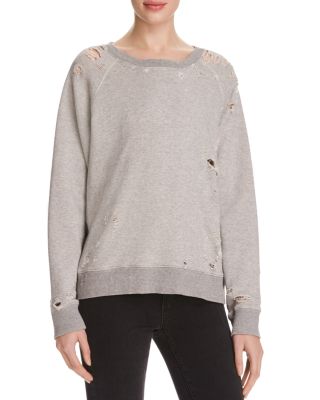 MOTHER The Square Distressed Sweatshirt - 100% Bloomingdale's Exclusive