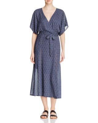 Sanctuary Mischa Boho Print Wrap Midi Dress