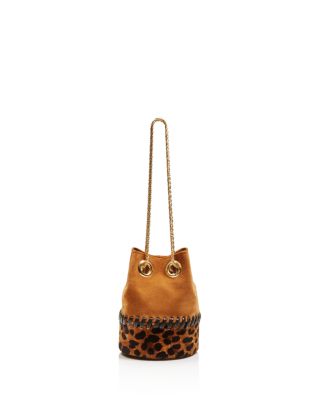 Delphine Delafon Calf Hair Chain Bucket Bag