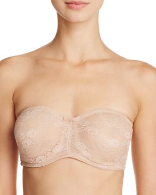 On Gossamer Lace Bandeau Bra #015601