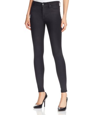 Hudson Nico Supermodel Length Skinny Jeans in Black