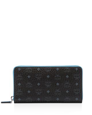 MCM Color Visetos Zip Around Wallet