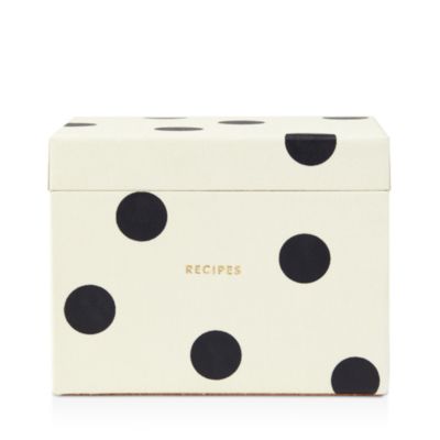 kate spade new york Deco Dot Recipe Box