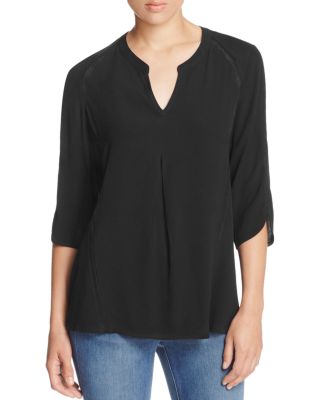 Daniel Rainn Lace Trimmed Blouse