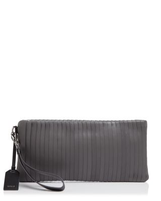 DKNY Calf Leather Clutch