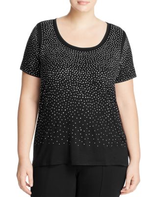 Calvin Klein Plus Embellished Tee