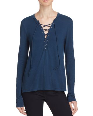 PAM & GELA Lace-Up Top