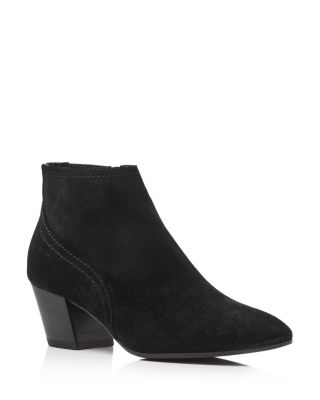 Aquatalia Filipa Weatherproof Suede Mid Heel Booties | Bloomingdale's