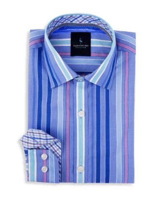 TailorByrd Boys' Silver Moon Multi Striped Shirt - Sizes 8-18