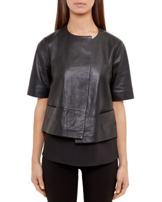 Ted Baker Losimia Short Leather Jacket