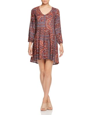 Sanctuary Autumn Fling Patchwork Paisley Print Dress