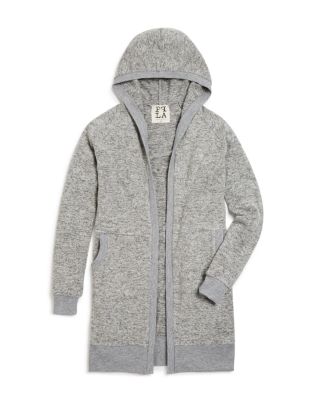 PPLA Girls' Marled Knit Hooded Duster - Sizes S-L