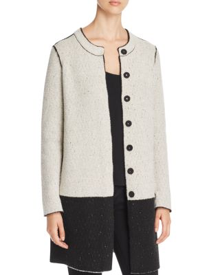 NIC and ZOE Two Tone Knit Coat