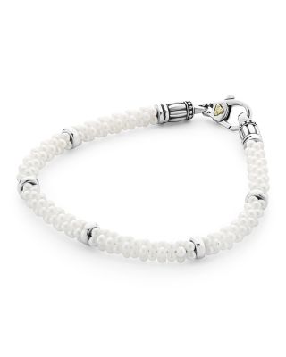 LAGOS Sterling Silver White Caviar Bracelets