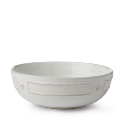 Juliska Berry & Thread French Panel Whitewash Coupe Pasta Bowl