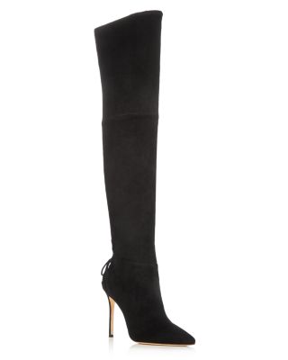 POUR LA VICTOIRE WOMEN'S CATERINA SUEDE OVER-THE-KNEE BOOTS,CATERINASK