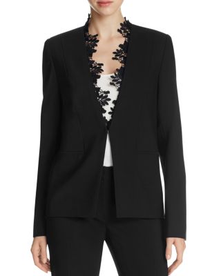 Elie Tahari Carita Lace Trim Jacket - 100% Bloomingdale's Exclusive