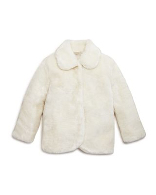 kate spade new york Girls' Faux Fur Jacket - Sizes 7-14