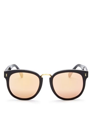 Illesteva Sardinia Oversized Round Sunglasses, 53mm