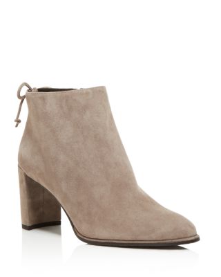 Stuart Weitzman Lofty Suede Pointed Toe Booties