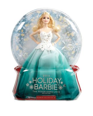 MATTEL Barbie 2016 Holiday Doll in Aqua Gown - Ages 6+