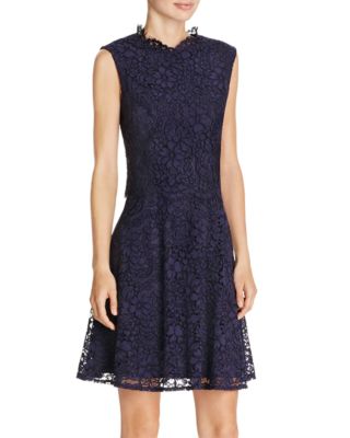 Betsey Johnson Illusion Detail Lace Dress