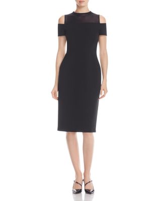 Lafayette 148 New York Cold Shoulder Sheath Dress