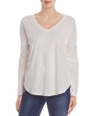 Lilla P Draped Shoulder Sweater