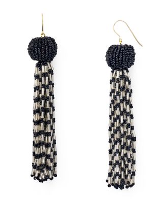 Vanessa Mooney Antoinette Beaded Tassel Drop Earrings