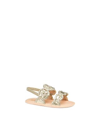 Jack Rogers Infant Girls' Medallion Leather Sandals - Baby