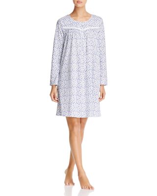 Eileen West Knit Long Sleeve Short Gown