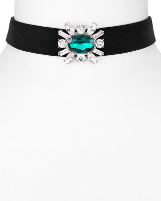 AQUA Hannah Velvet Choker Necklace, 12